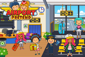 My Pretend Airport - Kids Travel Town Games screenshot 0