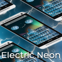 Neon Electric Keyboard Icon