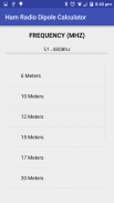 Ham Radio HF Dipole Calculator screenshot 1