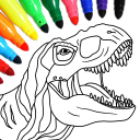 Dinossauro jogo de colorir