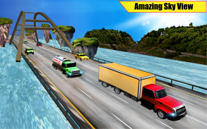 في الشاحنة القيادة الطريق السريع سباق محاكاة screenshot 2