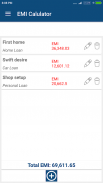 EMI Calculator for Bank loan, screenshot 3