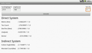 Textile Yarn Calculator screenshot 11