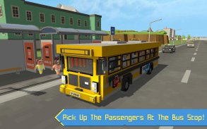 School Bus Game Blocky World screenshot 4