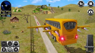 Flying Bus Simulator Bus Games screenshot 4