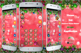 Xmas Red Phone Dialer Theme screenshot 1