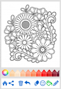 Flores mandala livro colorir screenshot 3