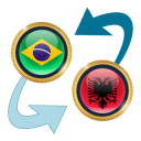 Brazil Real x Albanian Lek Icon