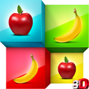 Puzzle Fruit Cards Match 3D Icon