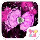 Ribbon wallpaper-Lady in Pink- Icon