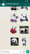 新的熊猫贴纸 WAStickerApps screenshot 1
