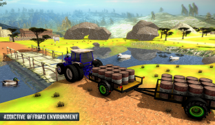 Cargo Tractor Trolley Simulator Farming Game 2019 screenshot 2