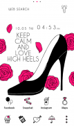 Симпатичные обои Love High Heels screenshot 4