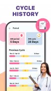 Menstruação - Calendário de Ovulação e Gravidez screenshot 5
