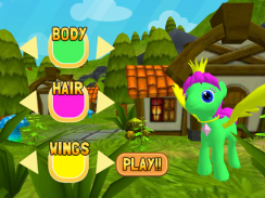 Correndo Pony 3D Pouco Corrida screenshot 3