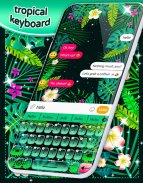 Emoji Keyboard 🌴 Wild Jungle Keyboard Theme screenshot 4