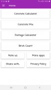 Concrete Calculator - Cement,Sand,Aggregate,Cost screenshot 6
