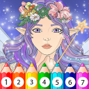Fantasy Coloring by Numbers Icon