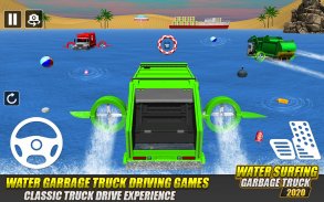 Dump Truck Water Surfing Game screenshot 1