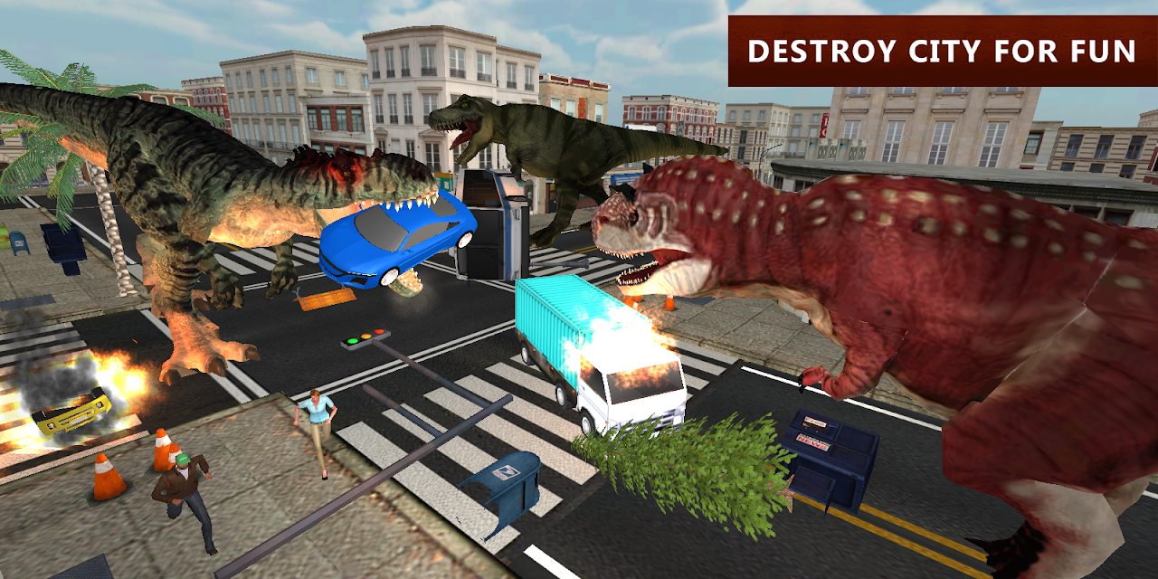 Dinosaur Games Simulator Dino Attack 3D Apk Download for Android- Latest  version 2.7- com.best.virtual.social.sim.games.dinosaur.games.survival.dino .simulators.attack