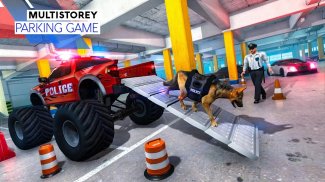 US Police Dog Transport: Multi Level Parking Game screenshot 4