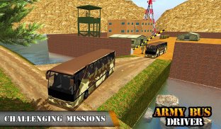Xe buýt quân đội lái xe - vận chuyển huấn luyện screenshot 16