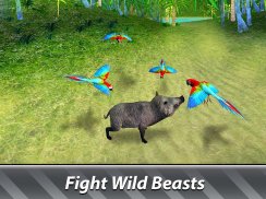 Jungle Parrot Simulator - try wild bird survival! screenshot 5