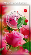 Flower Clock Live wallpaper–HD screenshot 3