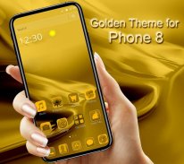 Golden Theme for Phone 8 screenshot 4