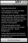 Earthquake Vibration Sensor screenshot 1