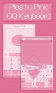 Plastic Pink GO Keyboard Theme screenshot 1