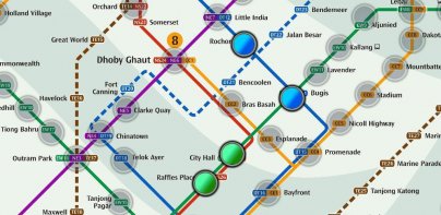 Singapore MRT Map Route