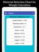 Fabrication Weight & Cost Calc screenshot 2