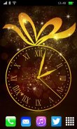 Gold Clock Live Wallpaper screenshot 1