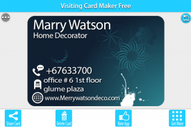 Visiting Card Maker Free screenshot 4