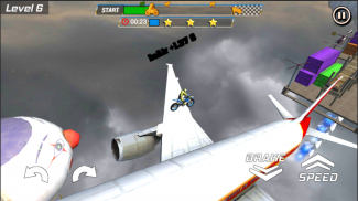 Super Motor Sky Stunt Racing - Extreme Bike Games screenshot 0