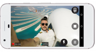 Vlog Snapcam - play pause switch камера screenshot 2