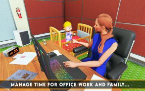 Working Mother Office Job Simulator Game:Baby Care screenshot 5