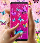 Glitter butterfly wallpapers screenshot 7