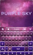 Purple Sky GO Keyboard Theme screenshot 2