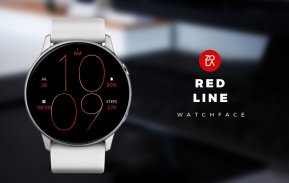 Red Line Watch Face screenshot 4