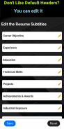 Resume builder Free CV maker templates formats app screenshot 18