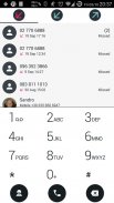 Dialer theme Droid L BWhite screenshot 4