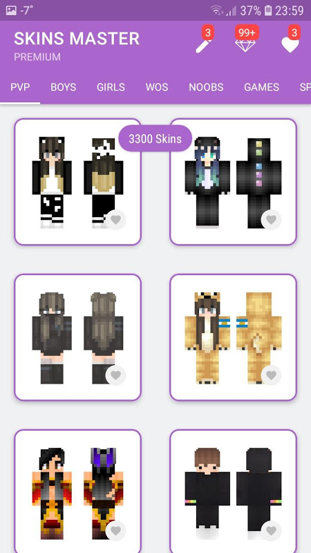 Skins-MASTER for Minecraft 3.3.7 Free Download