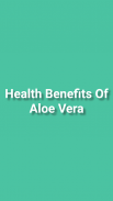 Health Benefits Of Aloe Vera screenshot 1