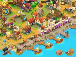 Town Village: Ladang Bina Dagangan Farm Build City screenshot 10