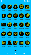 Black and Yellow Icon Pack ✨Free✨ screenshot 3