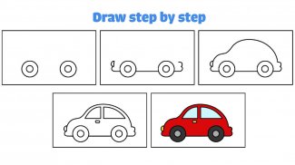 Cars drawings: Learn to draw screenshot 2