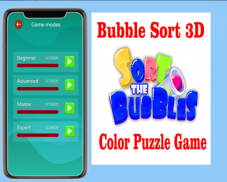 Bubble Sort 3D - Color Puzzle Game screenshot 2