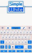 simple white go keyboard theme screenshot 4